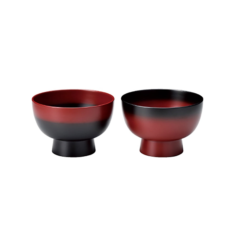 Kaze-ya style Hand-painted BOKASHI Pair Bowls (2pc set) [Direct from Japan]