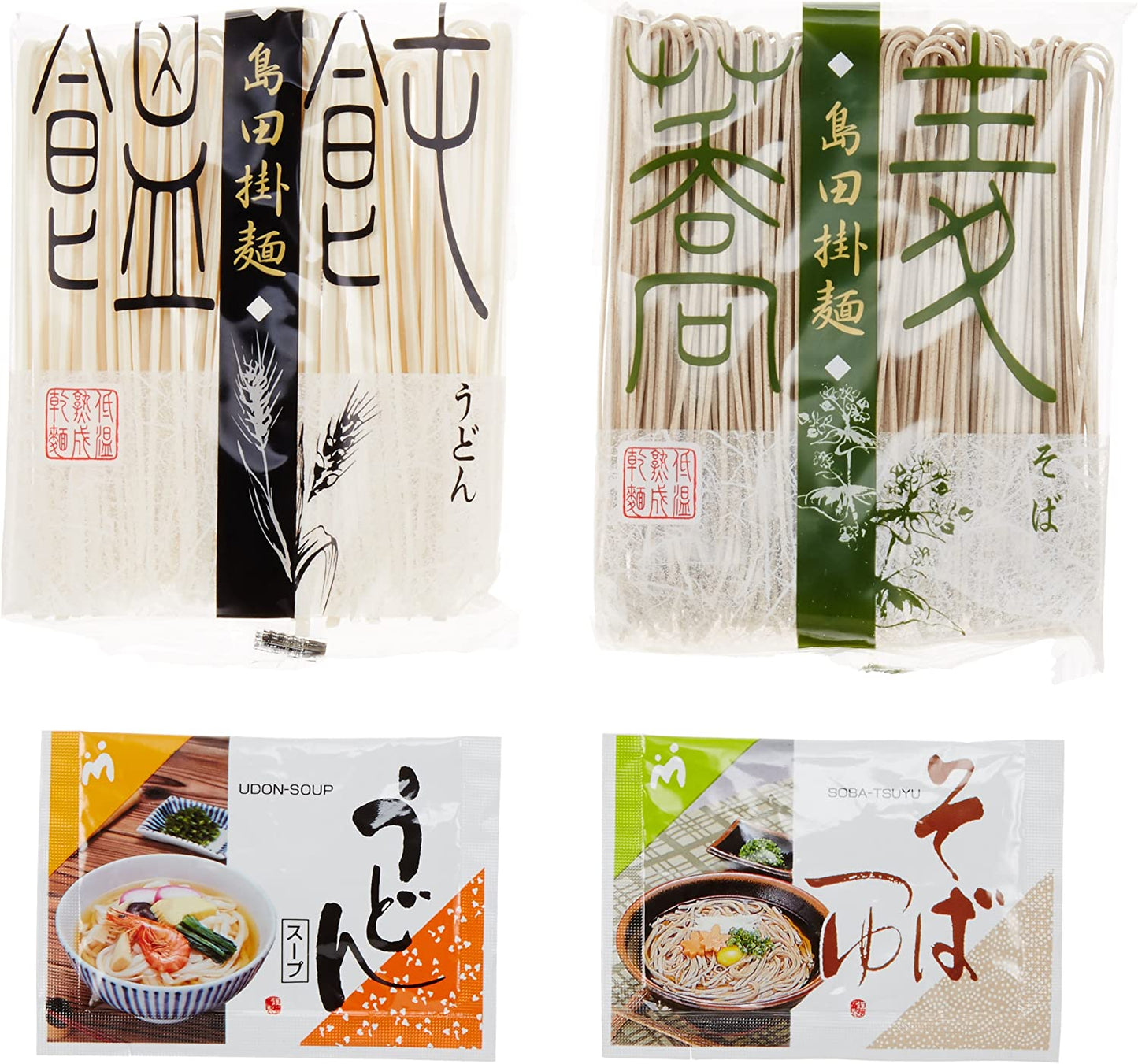 Jinriki Udon "Craftsman's Skill" Udon & Soba Noodle Set x 2 Boxes (6 servings per box)