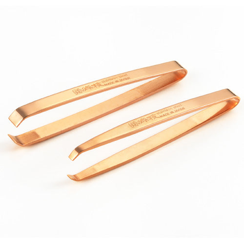 Tsubame Sanjo Gougi Tweezers Pink Gold / Hair Removal Pair Set / Japanese Craftsmanship