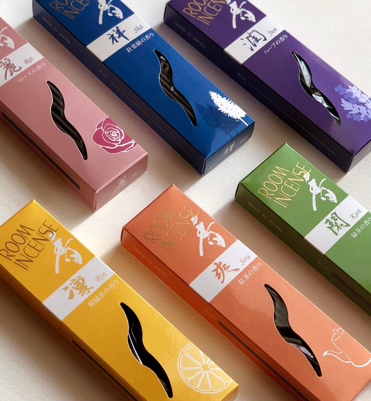 GYOKUSHODO 玉初堂 ROOM INCENSE KAORI 香 High Quality 3 Varieties Set with Gift Box / Made in Osaka Japan