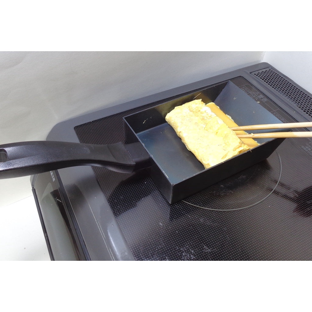 FUJITA KINZOKU Easy-to-use Fluffy Tamagoyaki Pan (Large) / Iron Square Pan for Japanese Egg Omelette [Direct from Japan]