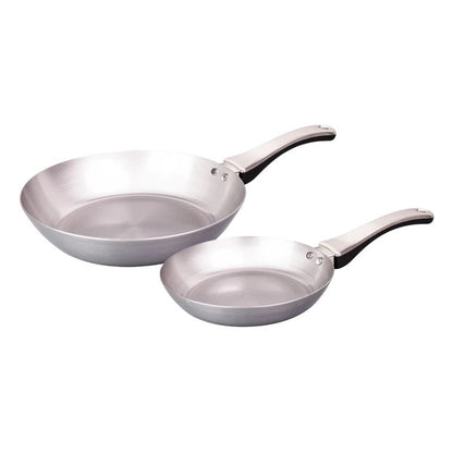 FUJITA KINZOKU × Kindai University Collaboration Iron Frying Pan "F." 20cm & 26cm (Set of 2) Made in Japan x Germany [Direct from Japan]