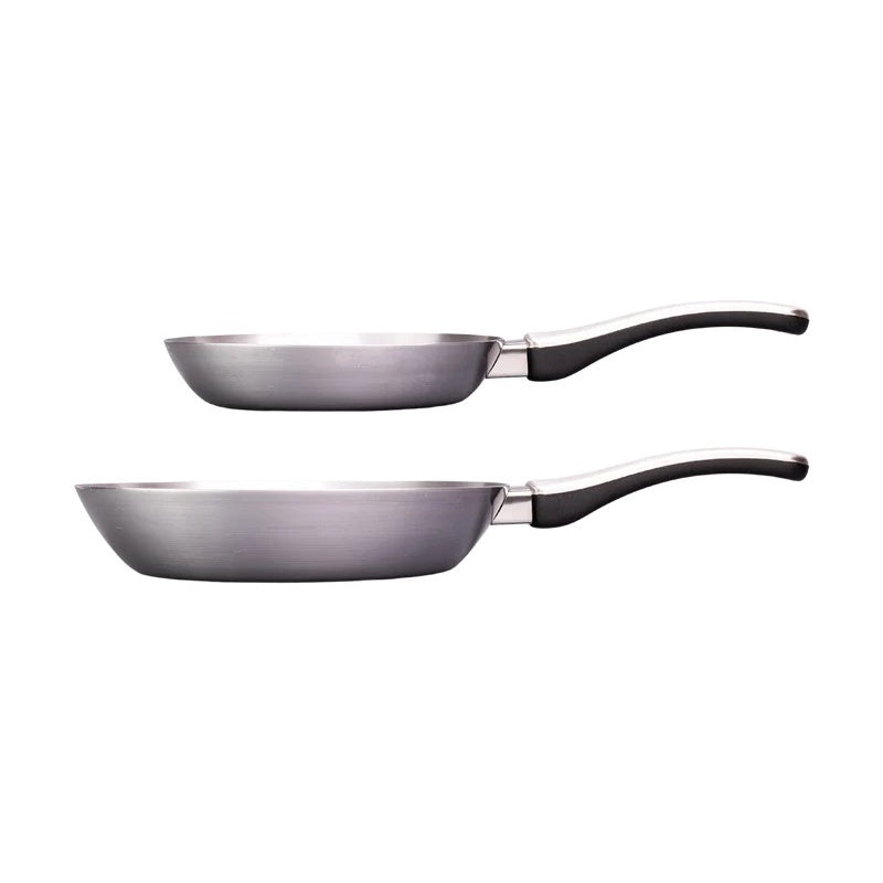 FUJITA KINZOKU × Kindai University Collaboration Iron Frying Pan "F." 20cm & 26cm (Set of 2) Made in Japan x Germany [Direct from Japan]